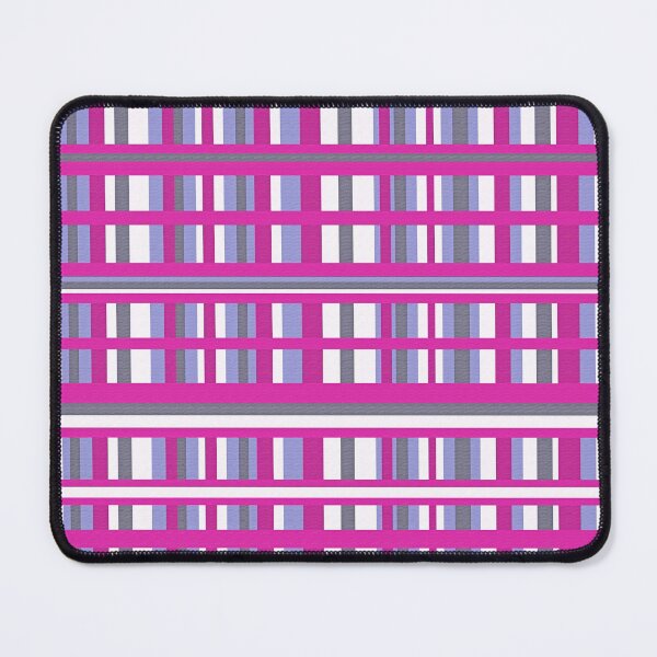 Item preview, Plaid in Raspberry Charcoal Gray and Slate Blue designed and sold by Valerie Fuqua.