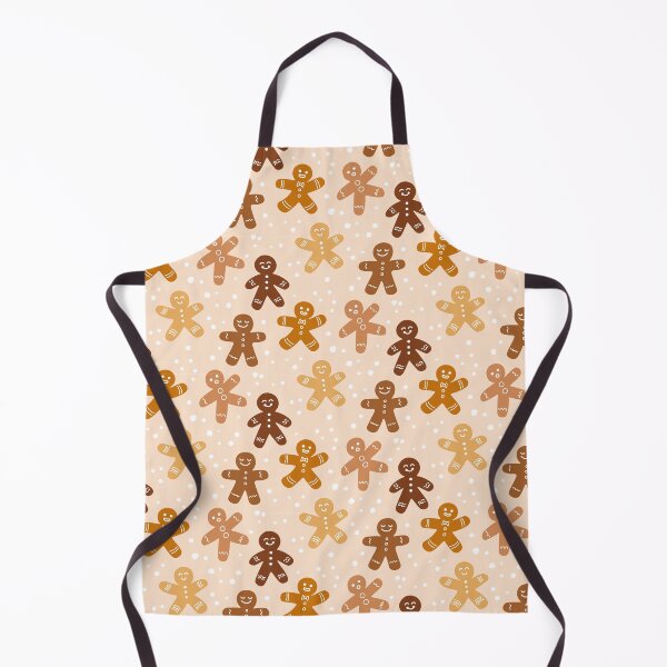 Item preview, Happy Gingerbread Men - Sugar Snow Ecru designed and sold by Lizzie Scott.