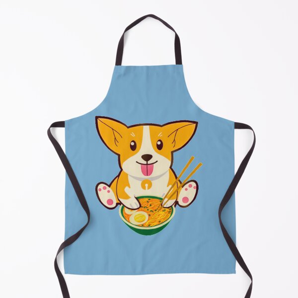 Item preview, Corgi Eating Ramen Cute Kawaii Noodles designed and sold by Leo Bennett.