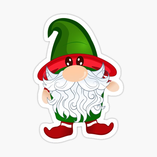 Gnome Christmas Cute Character  Sticker