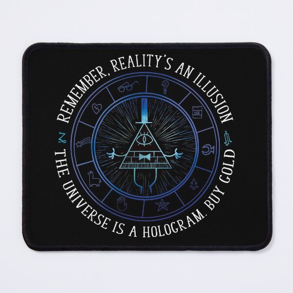 Item preview, Reality's an illusion - white text designed and sold by Jarvis-creates.