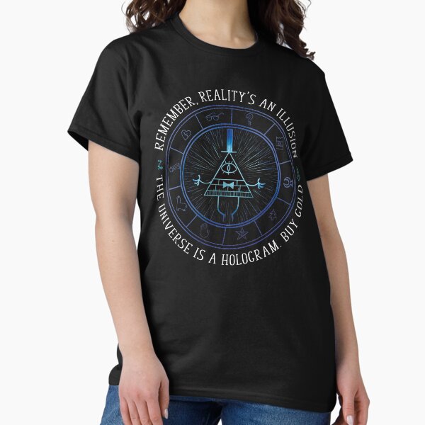Item preview, Reality's an illusion - white text designed and sold by Jarvis-creates.