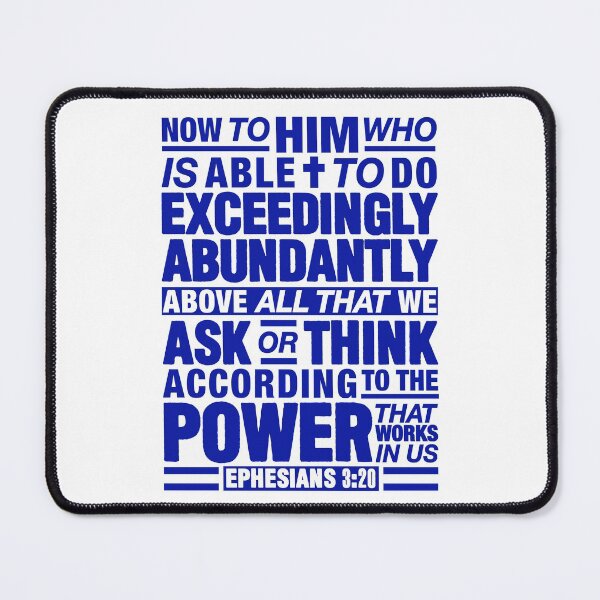 Item preview, Ephesians 3:20 Abundantly designed and sold by plushism.