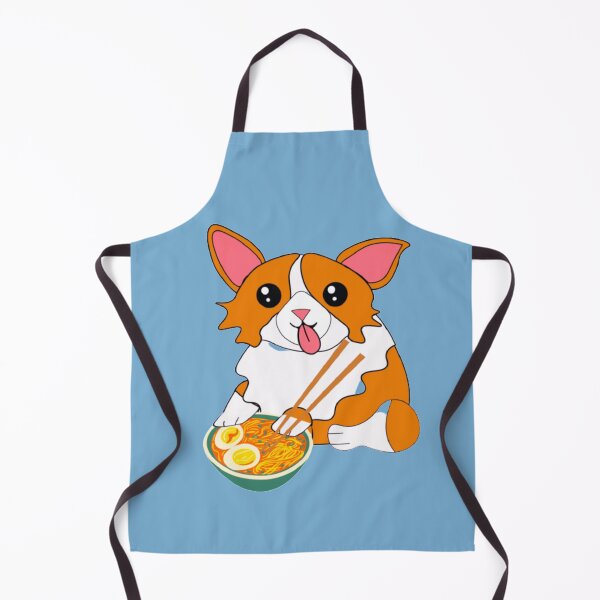 Item preview, Corgi Eating Ramen Cute Kawaii Noodles designed and sold by Leo Bennett.