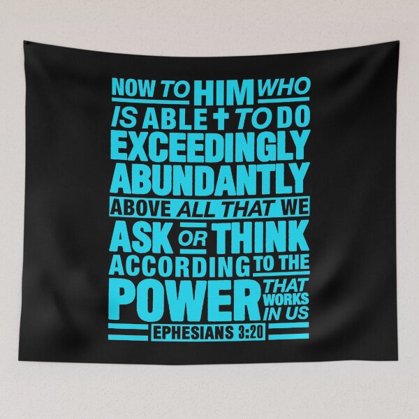 Item preview, Ephesians 3:20 Abundantly designed and sold by plushism.