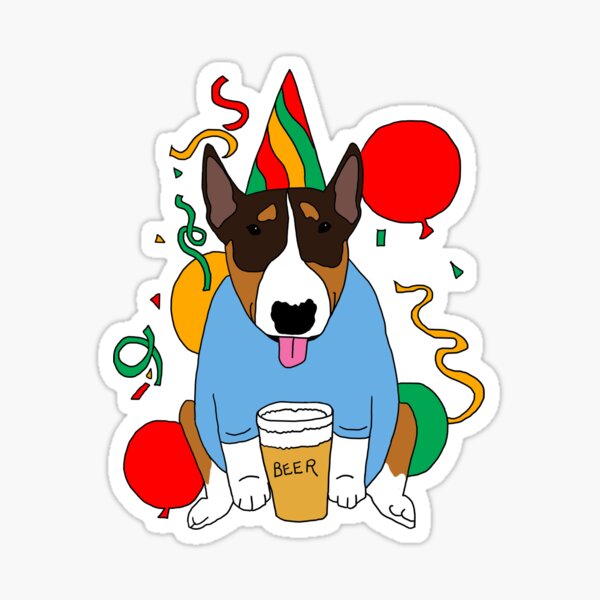 "Party Bully" Sticker for Sale by emilydevineart Redbubble
