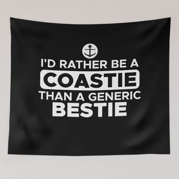 Item preview, Id rather be a coastie than a generic bestie introvert design designed and sold by Coasties.