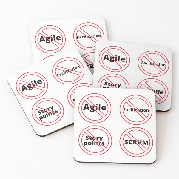 Item preview, No Agile signs set designed and sold by trendingatees.