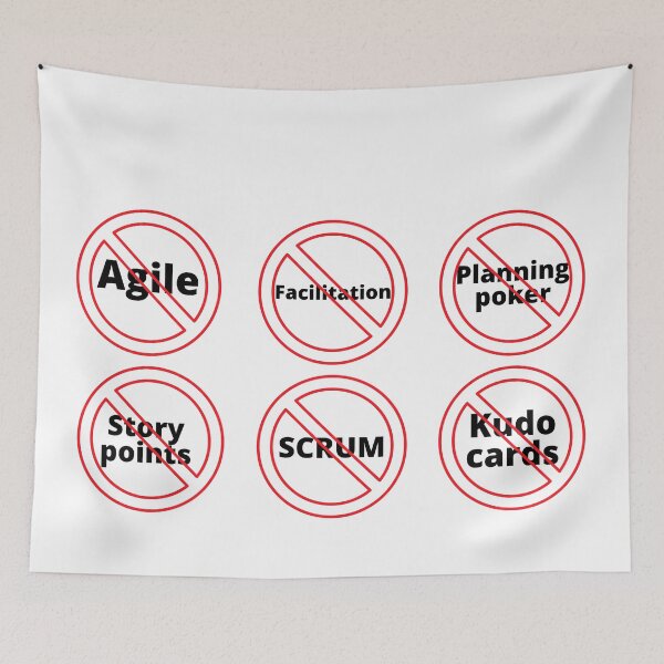 Item preview, No Agile signs set designed and sold by trendingatees.