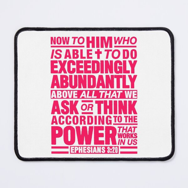 Item preview, Ephesians 3:20 Abundantly designed and sold by plushism.