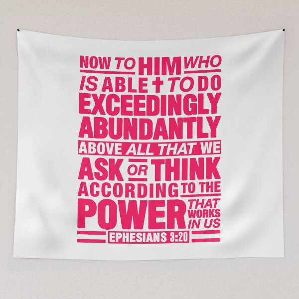 Item preview, Ephesians 3:20 Abundantly designed and sold by plushism.