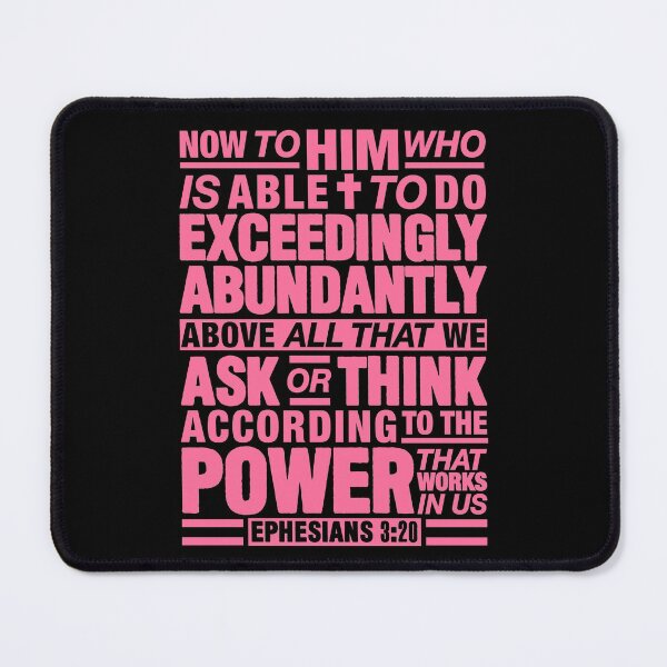 Item preview, Ephesians 3:20 Abundantly designed and sold by plushism.