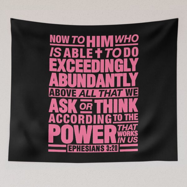 Item preview, Ephesians 3:20 Abundantly designed and sold by plushism.