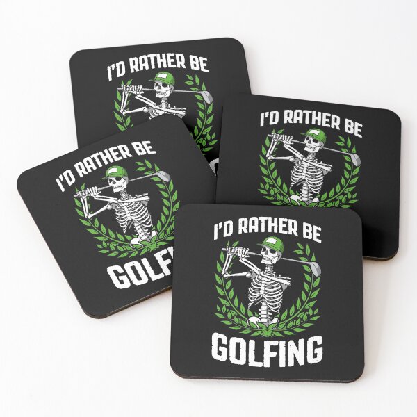 Item preview, I'd Rather Be Golfing Funny Golfer Skeleton Golf Quote designed and sold by GrandeDuc.