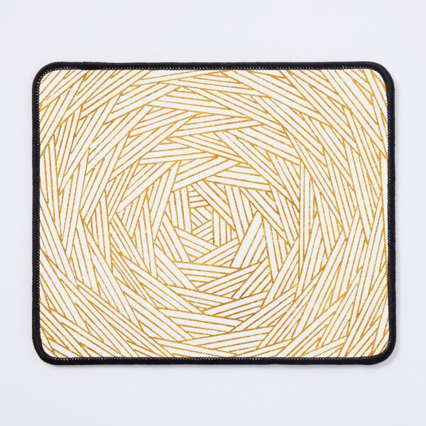 Item preview, Round Geometry - Gold on White designed and sold by Silbek.