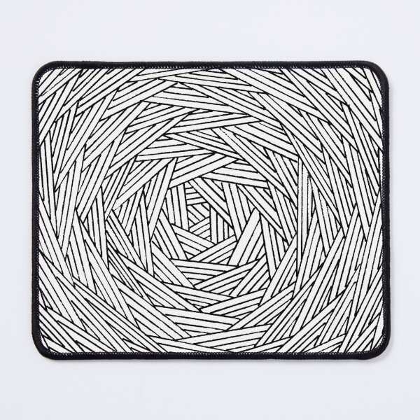 Item preview, Round Geometry - Black on White designed and sold by Silbek.