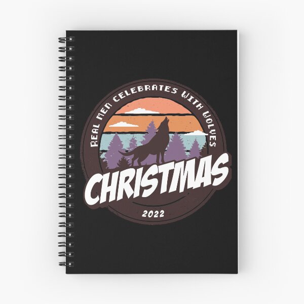 Item preview, Real men celebrates with wolves christmas santa Funny gift idea fpr men designed and sold by Yonshop.