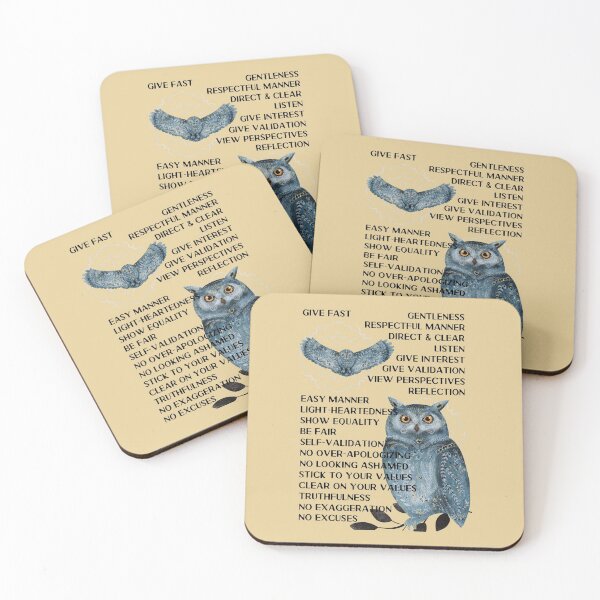 Item preview, Interpersonal Effectiveness: GIVE FAST. Wise Mind, Walking the Middle Path designed and sold by Orianah.