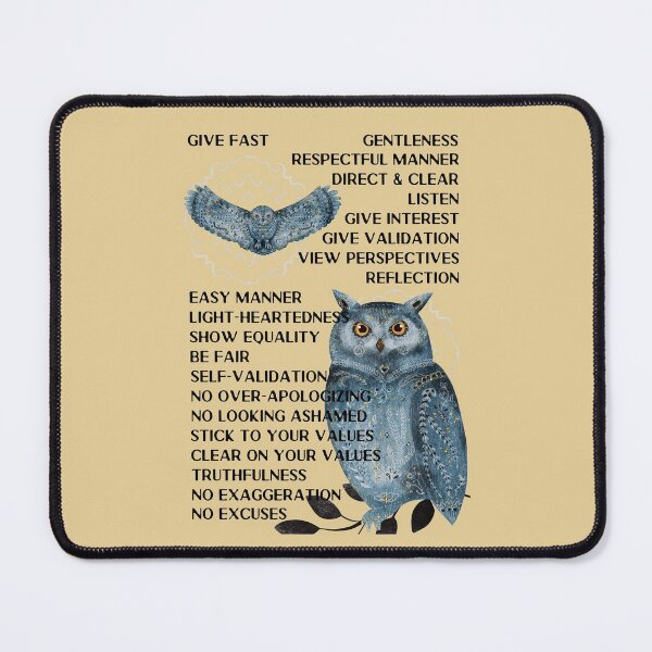 Item preview, Interpersonal Effectiveness: GIVE FAST. Wise Mind, Walking the Middle Path designed and sold by Orianah.