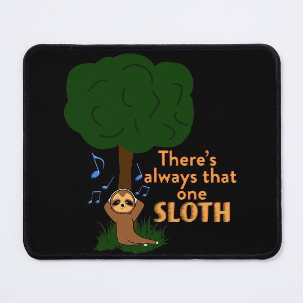 Item preview, There's always that one sloth illustration...listening to music designed and sold by With My Hands By K.