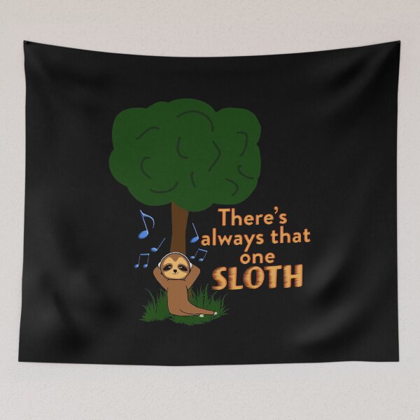 Item preview, There's always that one sloth illustration...listening to music designed and sold by With My Hands By K.