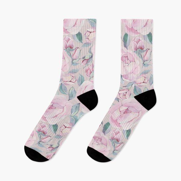 Item preview, Cute pink peonies print. Frolar pattern designed and sold by Maki-An.