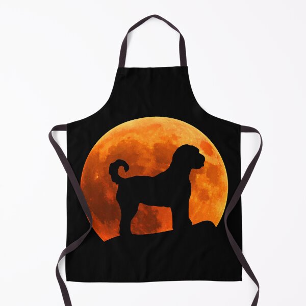 Item preview, labradoodle Dog Silhouette in moon gift designed and sold by alaechamlal.