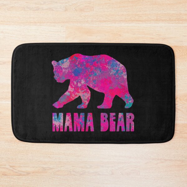 Item preview, Mama Bear Silhouette Colourful Drops Abstract  designed and sold by AMSonArt.