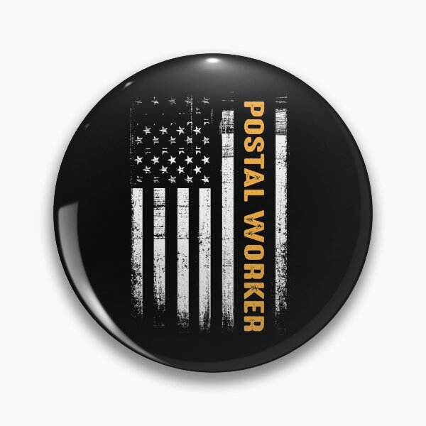 Item preview, Vintage Postal Worker American Flag US Postal Service designed and sold by shophia-art.