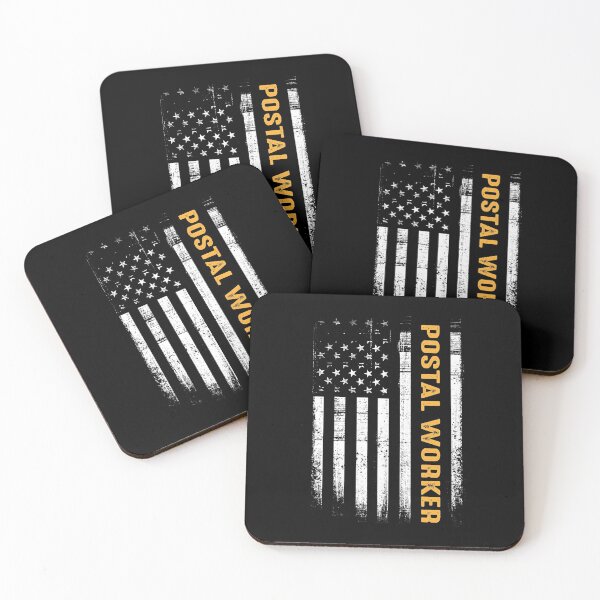 Item preview, Vintage Postal Worker American Flag US Postal Service designed and sold by shophia-art.