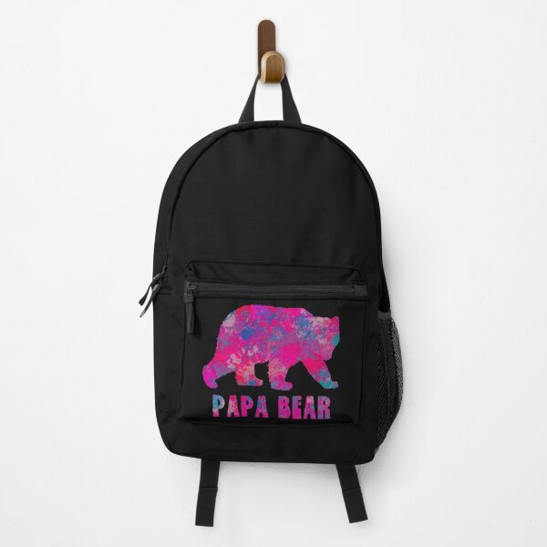Item preview, Papa Bear Silhouette Colourful Drops Abstract designed and sold by AMSonArt.