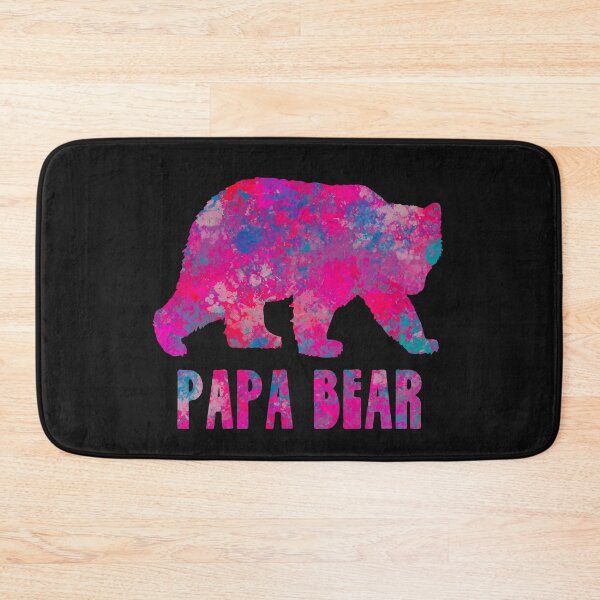 Item preview, Papa Bear Silhouette Colourful Drops Abstract  designed and sold by AMSonArt.