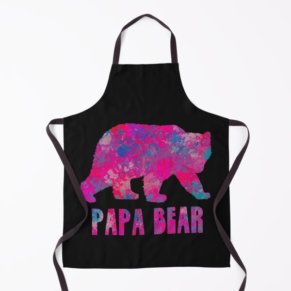 Item preview, Papa Bear Silhouette Colourful Drops Abstract designed and sold by AMSonArt.