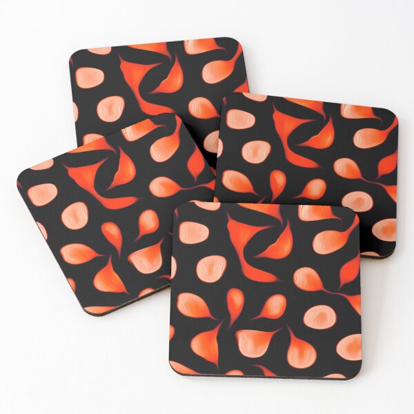 Item preview, Tiny Orange Dot Leaves designed and sold by fatenanwar.