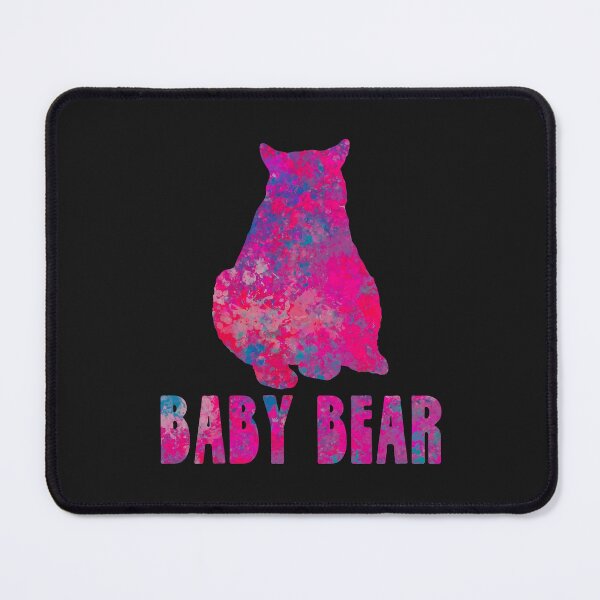 Item preview, Baby Bear Silhouette Colourful Drops Abstract designed and sold by AMSonArt.