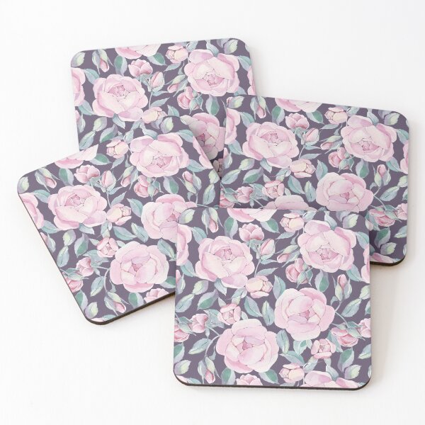 Item preview, Pink peonies flowers pattern designed and sold by Maki-An.