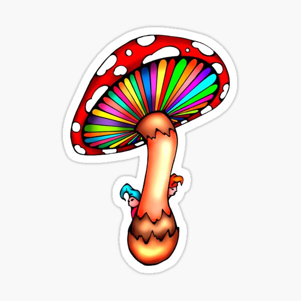 Psychedelic Mushroom Sticker