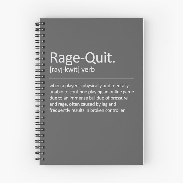Item preview, Funny Rage quit Gaming quote / Diseños meme designed and sold by Gamicnum.