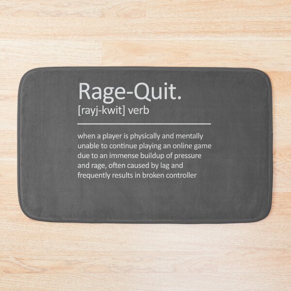 Item preview, Funny Rage quit Gaming quote/Designs meme  designed and sold by Gamicnum.