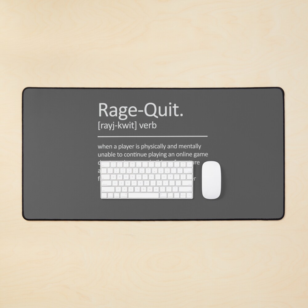 Funny Rage quit Gaming quote/Designs meme  Poster for Sale by Gamicnum