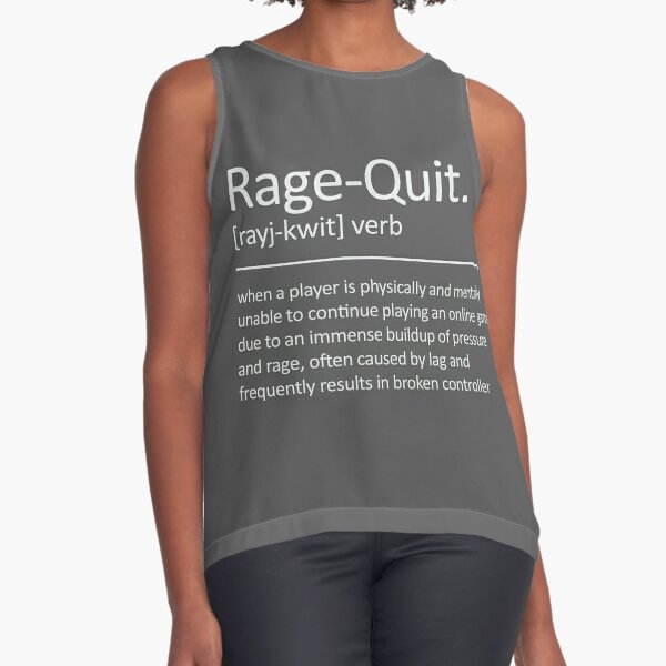 Rage Quit Definition Print Gamer Gift Funny Definition -  Israel