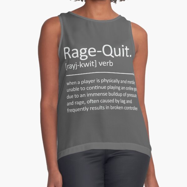 Funny Rage quit Gaming quote/Designs meme  Poster for Sale by