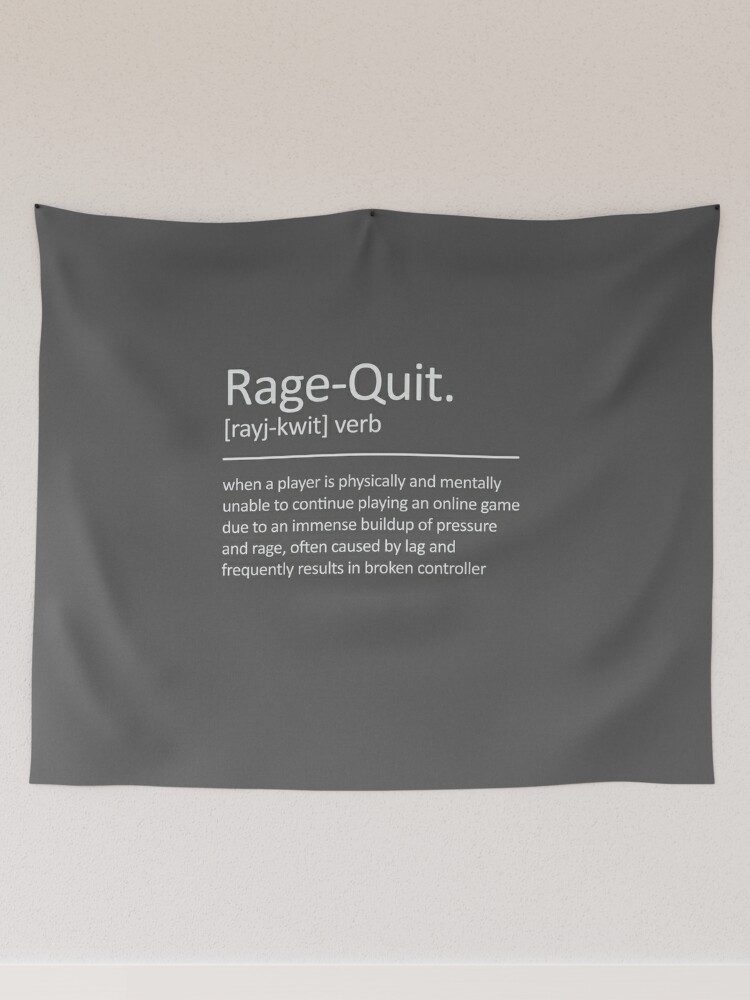 Funny Rage quit Gaming quote/Designs meme  Pin for Sale by Gamicnum