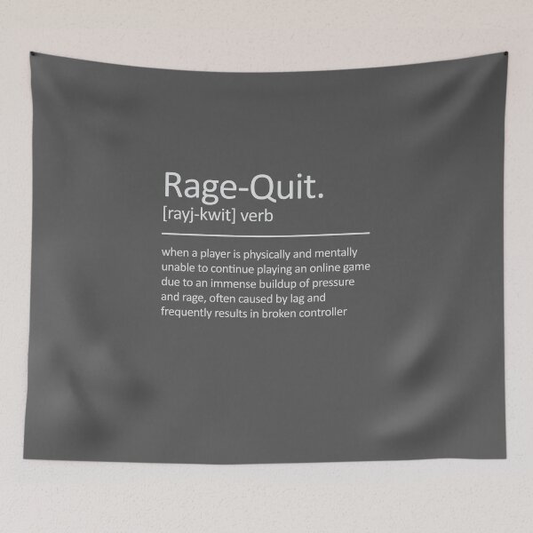 Item preview, Funny Rage quit Gaming quote/Designs meme  designed and sold by Gamicnum.