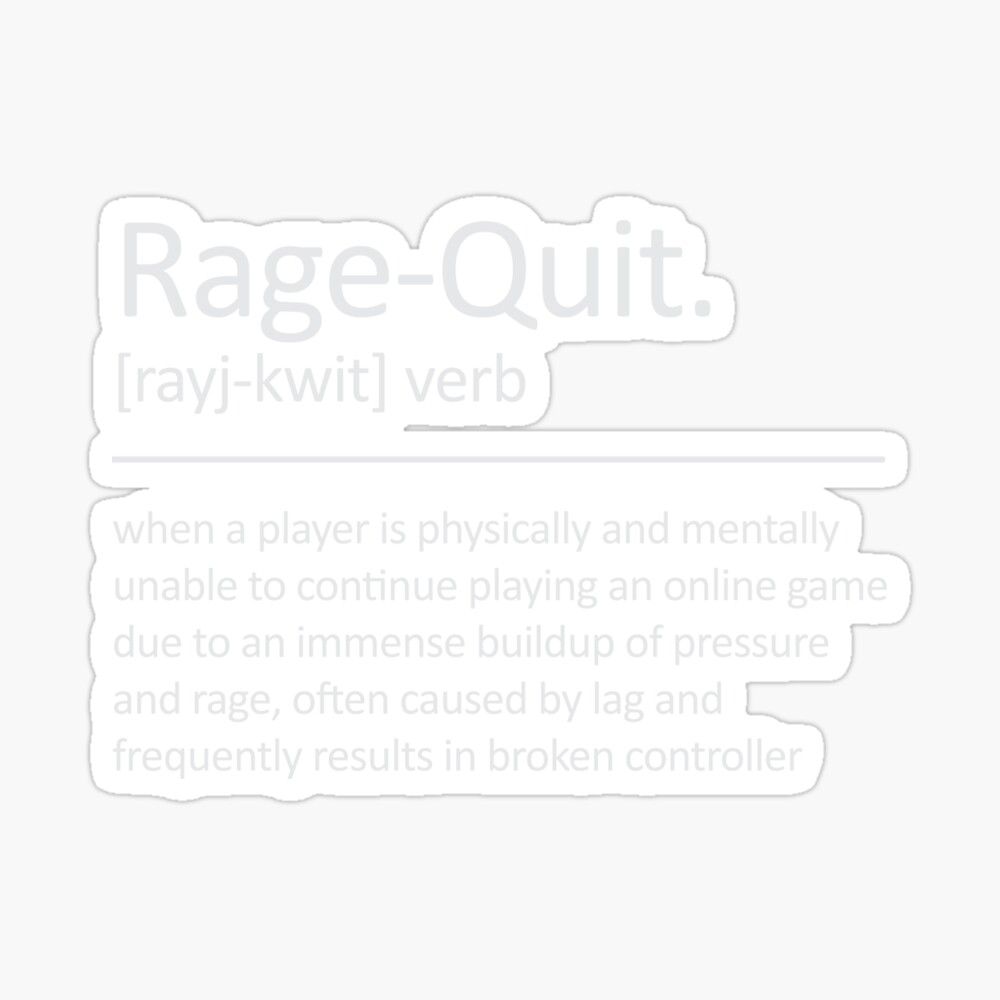 Funny Rage quit Gaming quote/Designs meme  Pin for Sale by Gamicnum