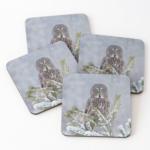 Item preview, Great Gray Tree Ornament designed and sold by Owl-Images.