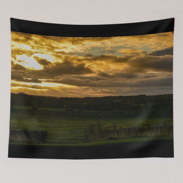 Item preview, Seaton Sluice Field Sunset designed and sold by axp7884.