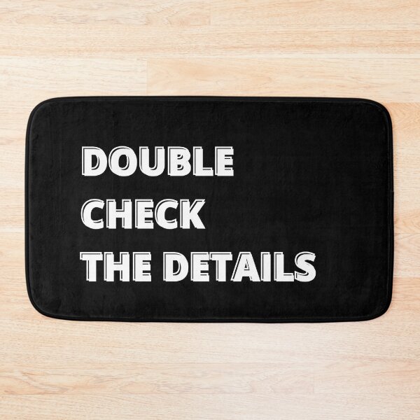 Item preview, DOUBLE CHECK THE DETAILS designed and sold by TheHardest.