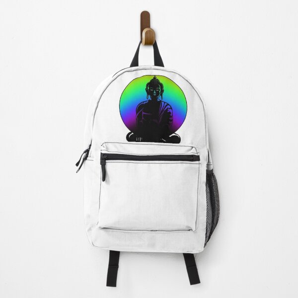 Item preview, Buddha Zen Meditation Rainbow Lotus Round designed and sold by jmc-aas.
