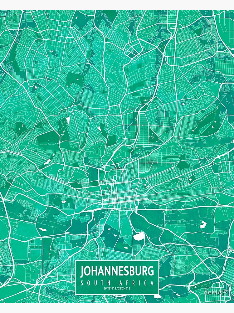 Johannesburg City Map Of South Africa Watercolor Poster For Sale By   Flat,750x,075,f Pad,750x1000,f8f8f8 